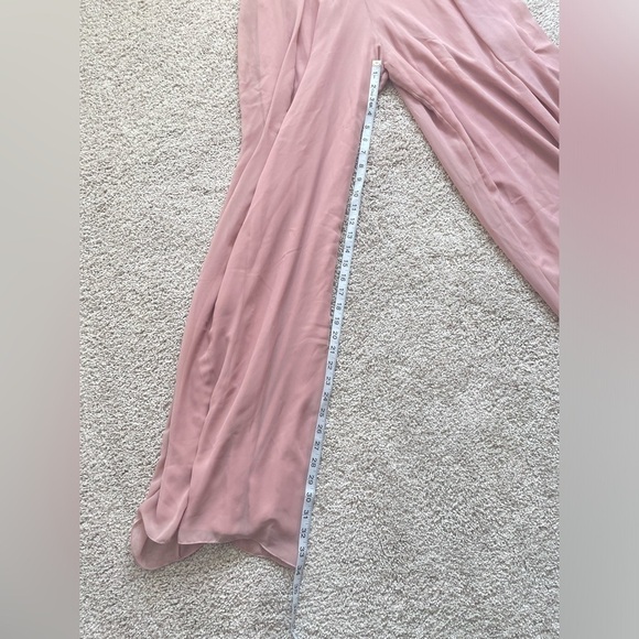 JASMINE BRIDESMAIDS NWT bridesmaid jumpsuit gardenia pink mauve lace chiffon - Picture 12 of 14